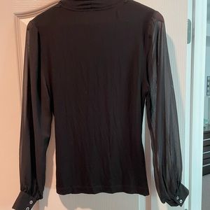 Sheer long sleeve shirt